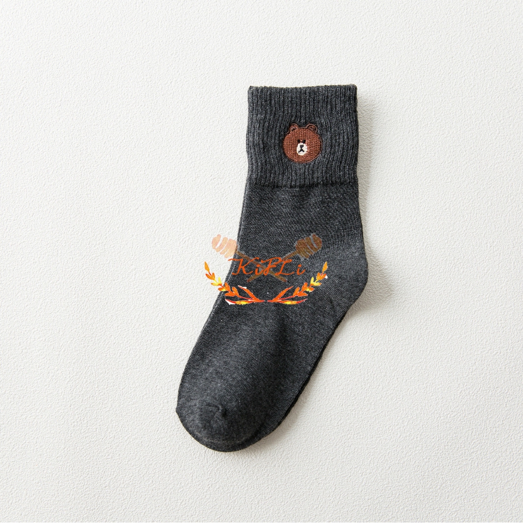 Vớ họa tiết gấu hoạt hình phong cách Unisex dễ thương