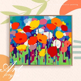 Bộ tranh sơn dầu tự tô màu phong cách hiện đại DIY