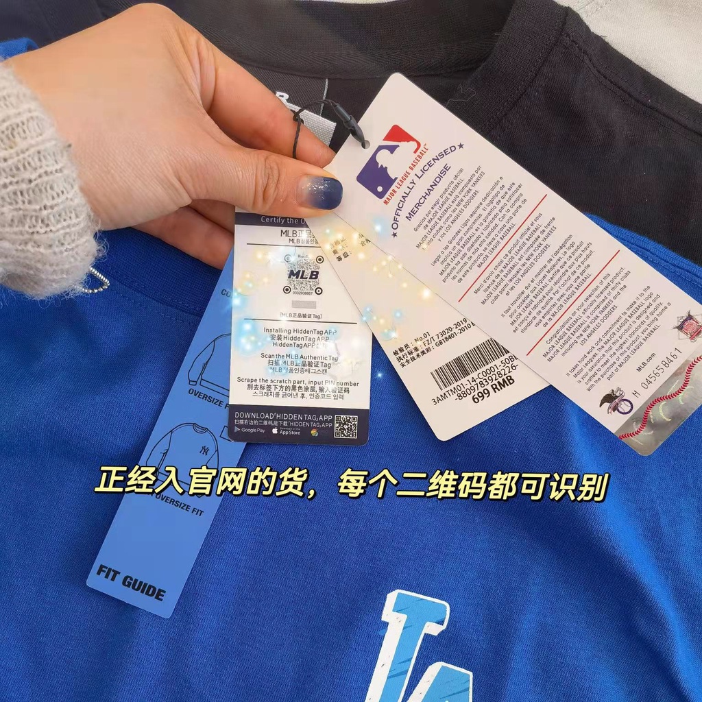 Áo Thun Tay Ngắn Cổ Tròn In LOGO Mlb Thời Trang Cho Cặp Đôi