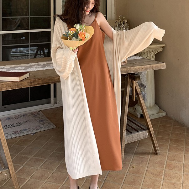 Áo Cardigan Dệt Kim Tay Dài Oversize Cho Nữ 33383