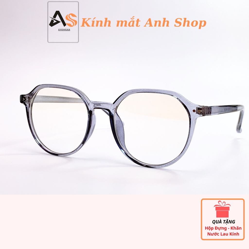 Gọng kính tròn nam nữ chất liệu nhựa 2361