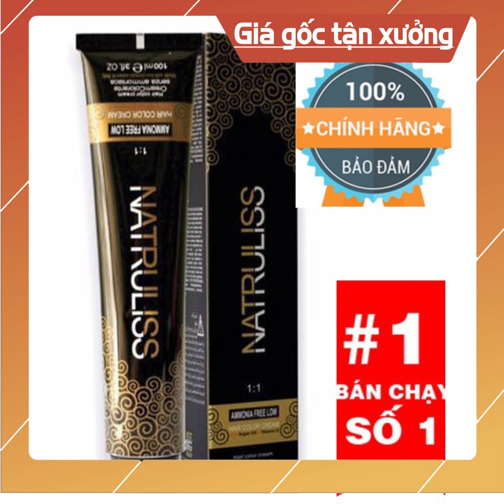 Màu Nhuộm Xanh Đen 2.8 Natruliss tuýp 100ML Không Cần Tẩy -Tặng kèm oxy