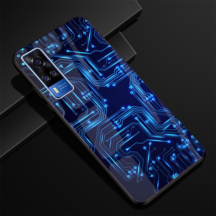 Ốp Lưng Kính VIVO Y51 2020,Y53s ,Y72 5G Hình in 3D sáng bóng cao cấp