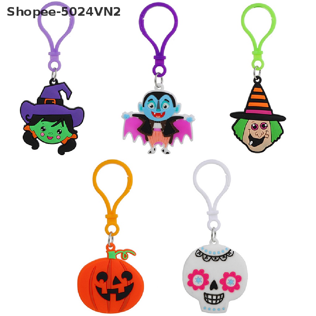 [Mới &amp; Halloween &amp; Halloween] Móc Khóa Thủ Công Hình Dơi Bí Ngô Ma Cà Rồng Mèo Ma Cà Rồng Ma Cà Rồng Làm Quà Tặng Lễ Hội DIY