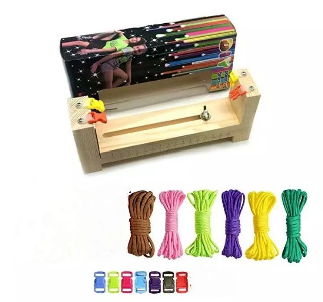 Bộ Khung đan vòng tay sinh tồn paracord kèm 6 cuộn dây 6 khóa