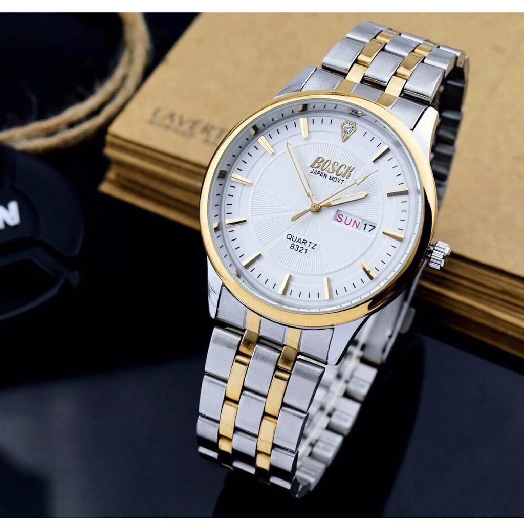 Đồng hồ nam BOSCK chính hãng, dây thép không rỉ, mặt kính chống xước tốt, kiểu dáng thời trang, lịch lãm | BigBuy360 - bigbuy360.vn