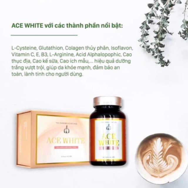 Trắng Ngay Sau 1 Liệu Trình. Viên Uống Trắng Da ACE WHITE | Thế Giới Skin Care