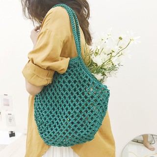 [hot trend 2022] Túi tote lưới, thủ công vintage, shopping, đi chợ dạng lưới