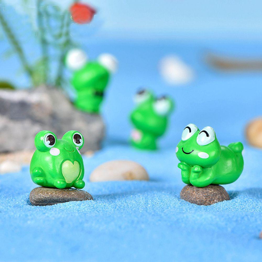 HARRIETT Mô Hình Chú Ếch Mini Bằng Nhựa Resin Thủ Công DIY Trang Trí Sân Vườn