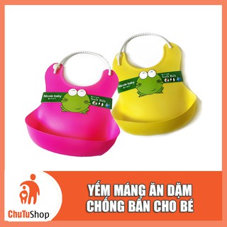 Yếm máng ăn dặm chống bẩn cho bé | ChutuShop