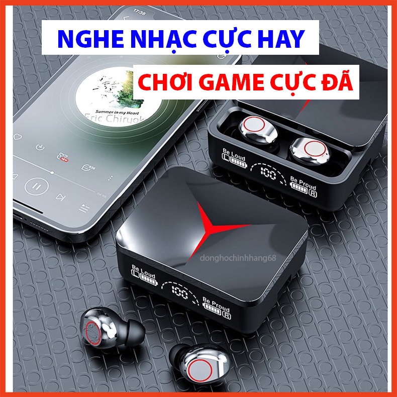 Tai Nghe Không Dây M90 Pro Bluetooth 5.3 Pin Cực Trâu Nghe Nhạc Cực Hay Âm Bass Cực Chất  Bảo Hành 12 Tháng