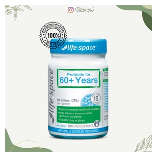 Men vi sinh cho người lớn tuổi Life Space Broad Spectrum 60+ Years - 60 Viên