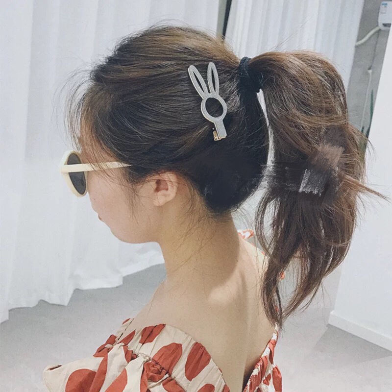 Kẹp tóc hình trái tim/thỏ dễ thương cho nữ 2021