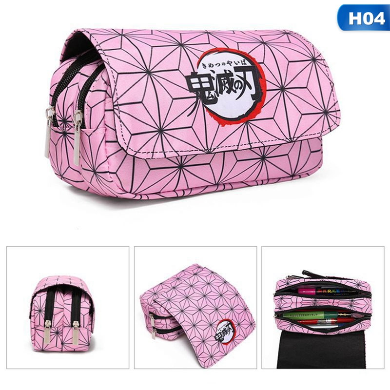 Túi Đựng Bút Nhiều Ngăn In Hình Anime Xinh Xắn