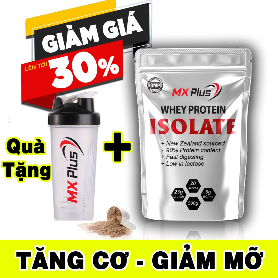 Sữa Tăng Cơ Whey Protein Isolate MXPlus Túi 500Gr- FreeShip