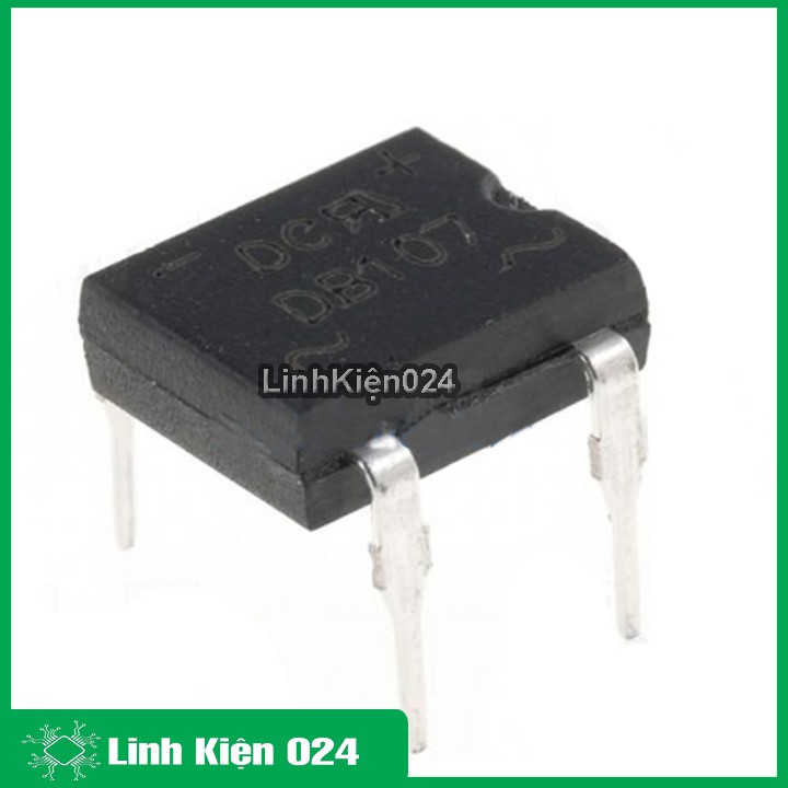 Diode cầu 1A DB107 chân cắm chân dán
