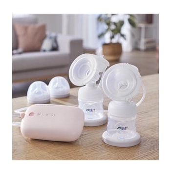 Máy hút sữa điện đôi Philips Avent Eureka màu hồng SCF393.11 CHÍNH HÃNG - BH 12 THÁNG