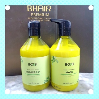 Bộ dầu gội và mặt nạ ủ tóc phục hồi hư tổn bảo vệ da đầu Bcosi Recovery Damage  500ml hàng chính hãng