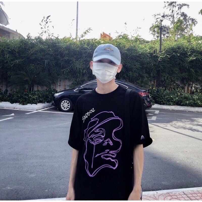 Áo thun tay lỡ Unisex Sadboiz form rộng vải cotton co dãn - áo phông nam nữ Sad Story phong cách Ulzzang