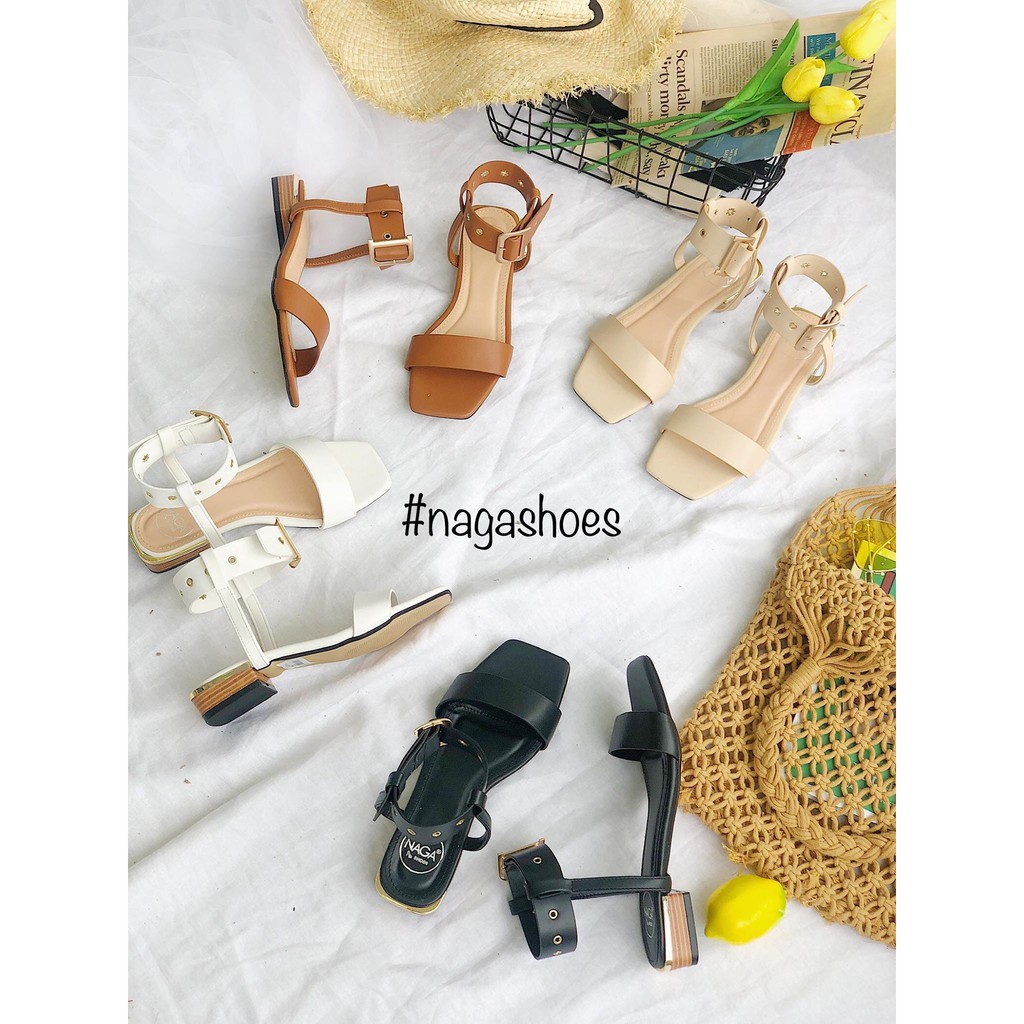 sale <3 GIÀY CAO GÓT MŨI VUÔNG CỔ CAO NAGASHOES 2CM NAC121 > . new ‼️ . new ! <3 🇻🇳 2020 : ' ¹ HOT * ᵍ