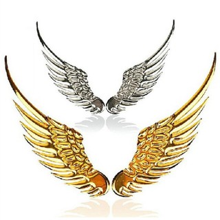 BỘ 2 CÁNH THIÊN THẦN TRANG TRÍ LOGO XE Ô TÔ BẰNG KIM LOẠI CAO CẤP
