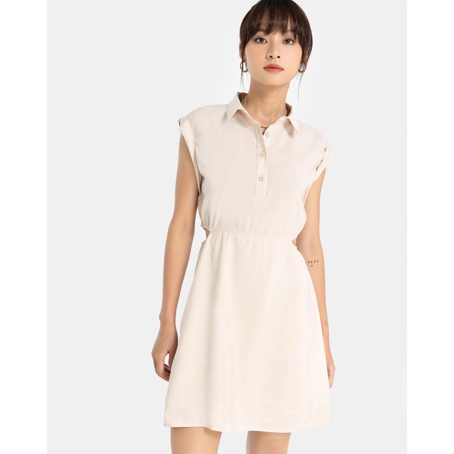 Đầm Ngắn Nữ Thời Trang JUNO Sơmi Thun Eo JNDLU014