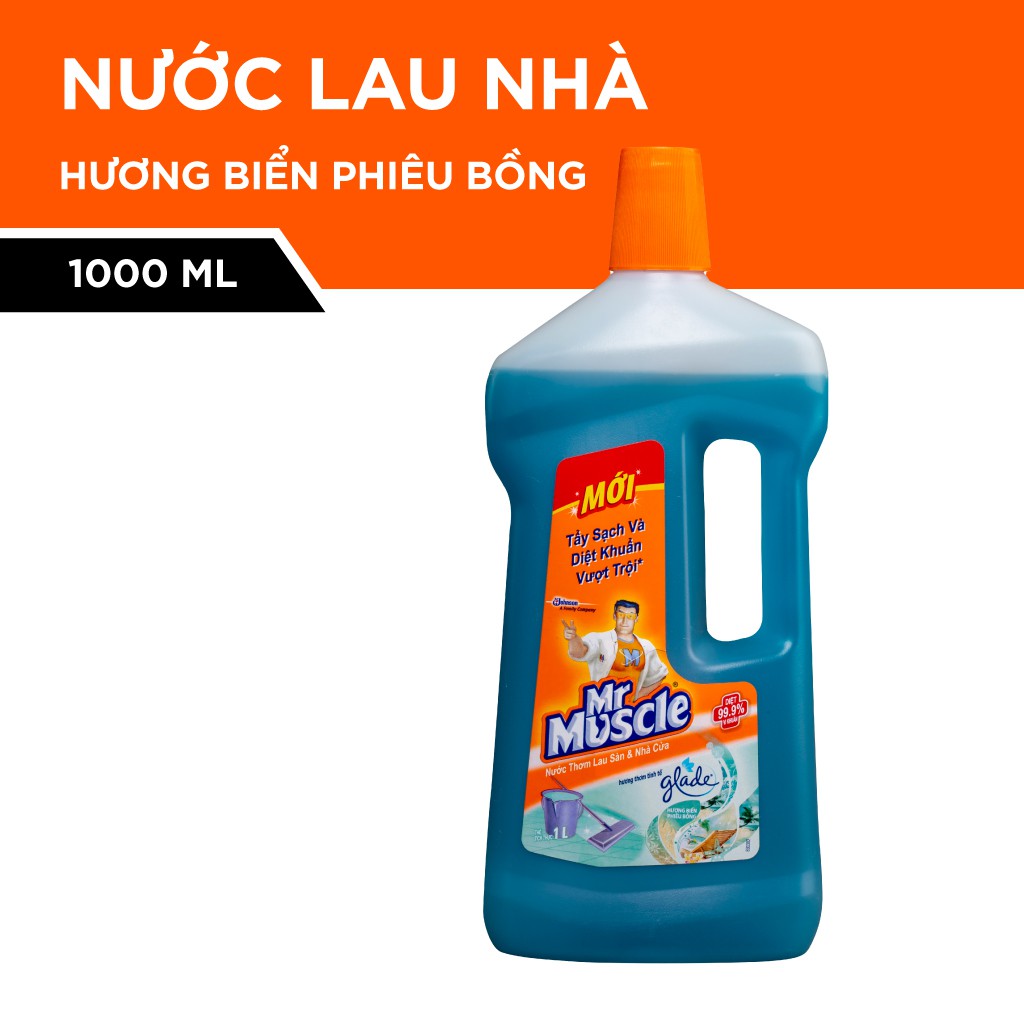 Mr Muscle Nước Lau Nhà Hương Thơm biển phiêu bồng 1000ml