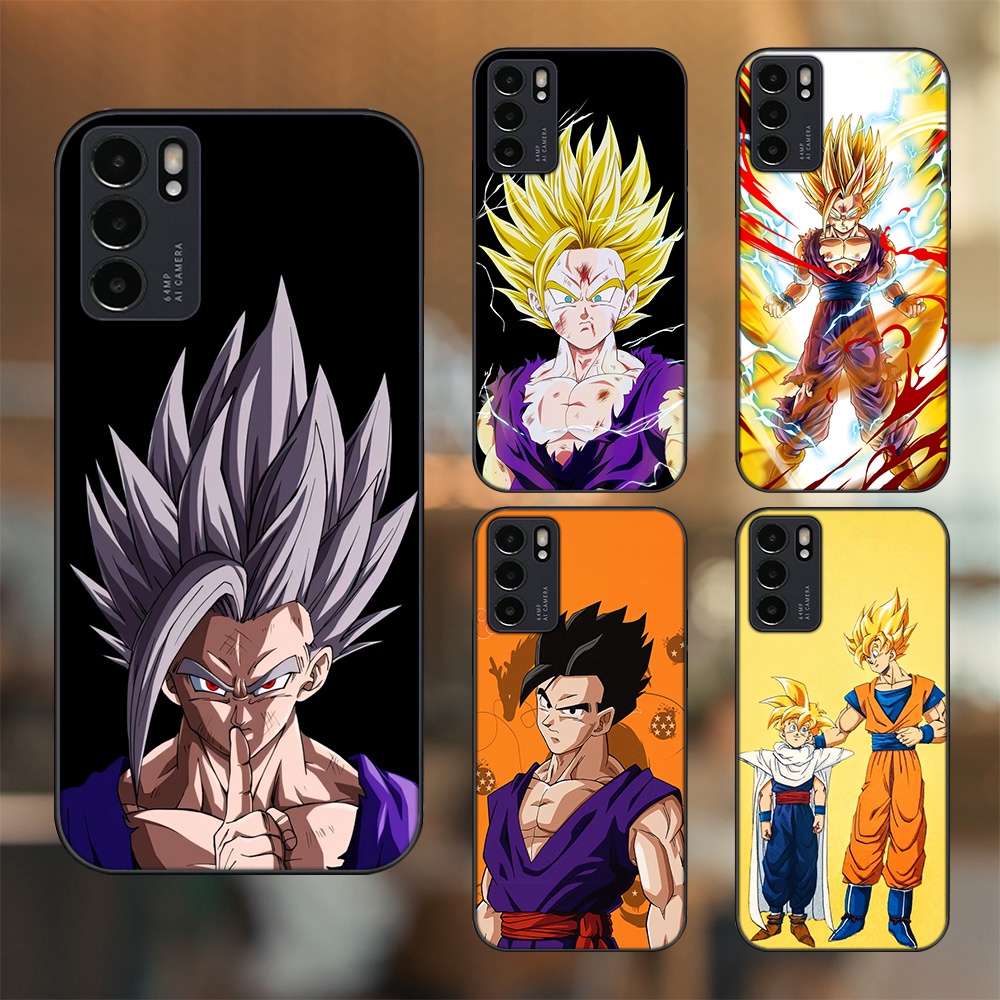 Ốp lưng Oppo Reno 6 5G viền đen in hình Gohan Dragon Ball