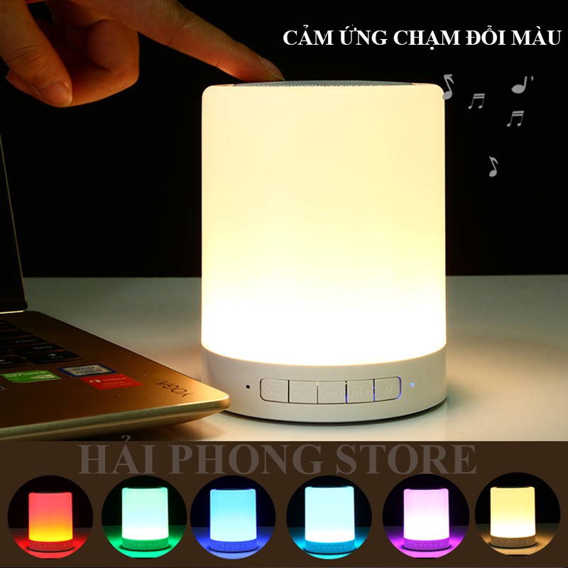 Loa Bluetooth cảm biến đổi màu theo nhạc Led RGB kèm loa bluetooth và đèn ngủ thông minh tiện lợi