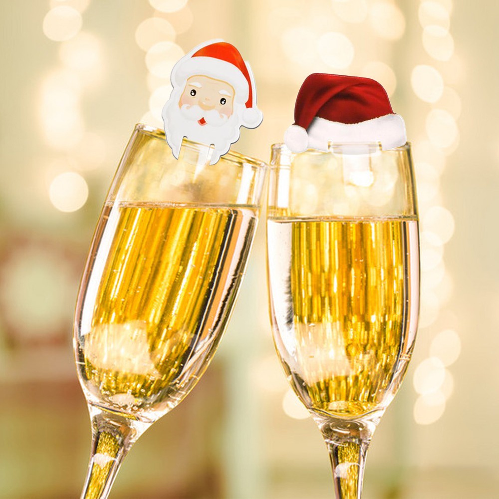 Bộ 10 Thẻ Hình Ông Già Noel / Người Tuyết / Tuần Lộc / Cây Thông / Tuần Lộc Để Bàn Trang Trí Giáng Sinh / Năm Mới