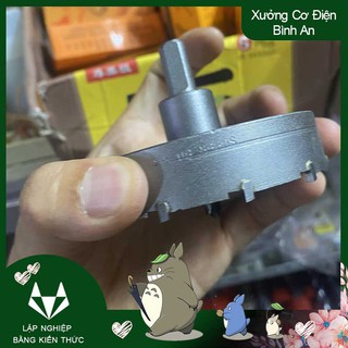 Mũi vét lỗ tròn phi 80 đầu hợp kim khoét thạch vào và kim loại mỏng