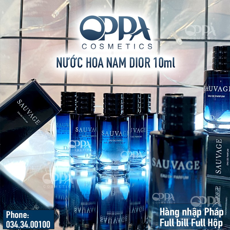 Nước Hoa Dior Sauvage Eau De Parfum EDP Mini 10ml Fullbox chính hãng cho nam [HÀNG HIẾM] | Thế Giới Skin Care