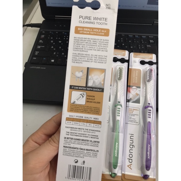Bàn chải đánh răng Adonguni lông mềm chuẩn Anh Quốc