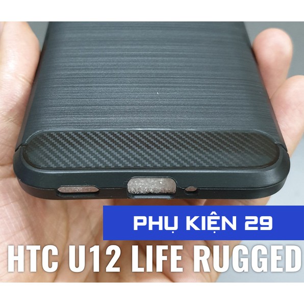 [HTC U12 LIFE] Ốp lưng silicon chống sốc RUGGED