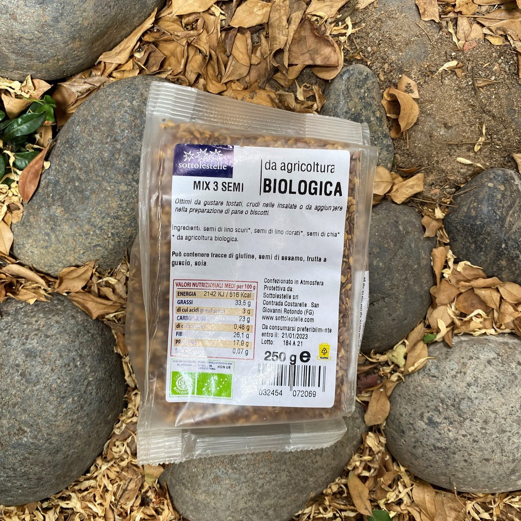 Hỗn hợp 3 loại Hạt dinh dưỡng hữu cơ Sotto 250g Organic Mix 3 Semi