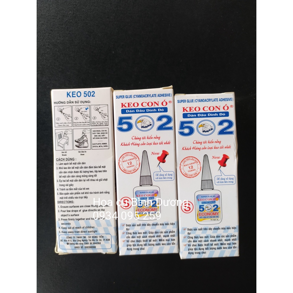 Keo 502 Asia Bond con ó nước keo đặc biệt cao cấp 10g