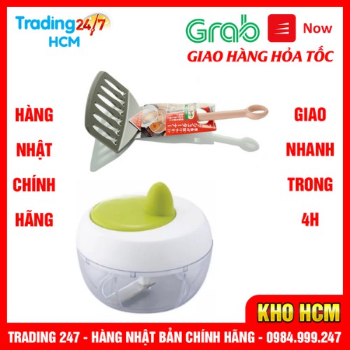 [Hỏa tốc HCM] Combo Xẻng lật bản rộng và Cối xay hành tỏi
