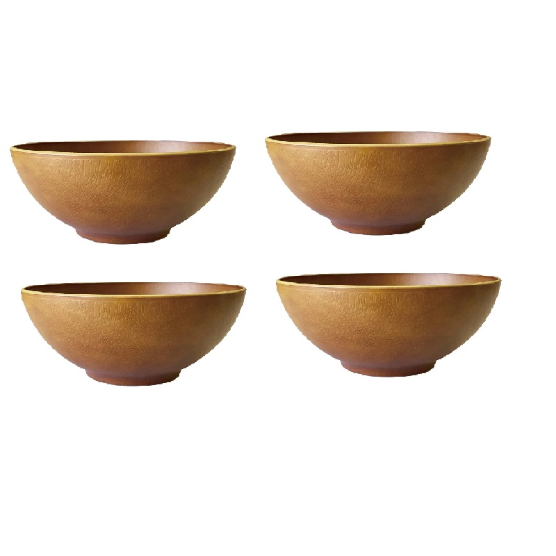 Daiso Chén Hokkori Nâu Soup Bowl Hokkori Style 12.5Cm 4.9Inch Brown