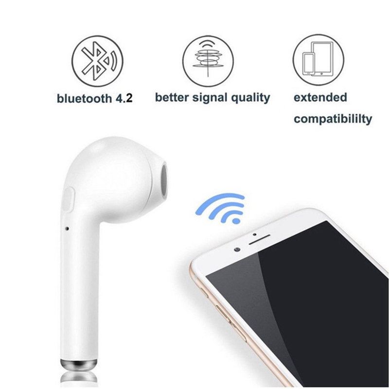 Tại Nghe Bluetooth Không Dây I7 Cho Iphone 11 Pro Max Xr Xs Max 8 7 6 6s Samsung I7