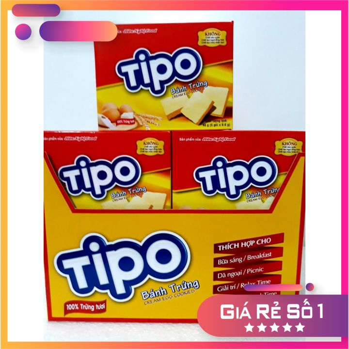 Lốc 12 Hộp Bánh Trứng Nướng Mini Tipo Hữu Nghị 468 gr