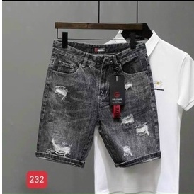 Quần short jean nam VÁ DA chất vải denim co dãn mẫu hot chuẩn shop trẻ trung giá rẻ