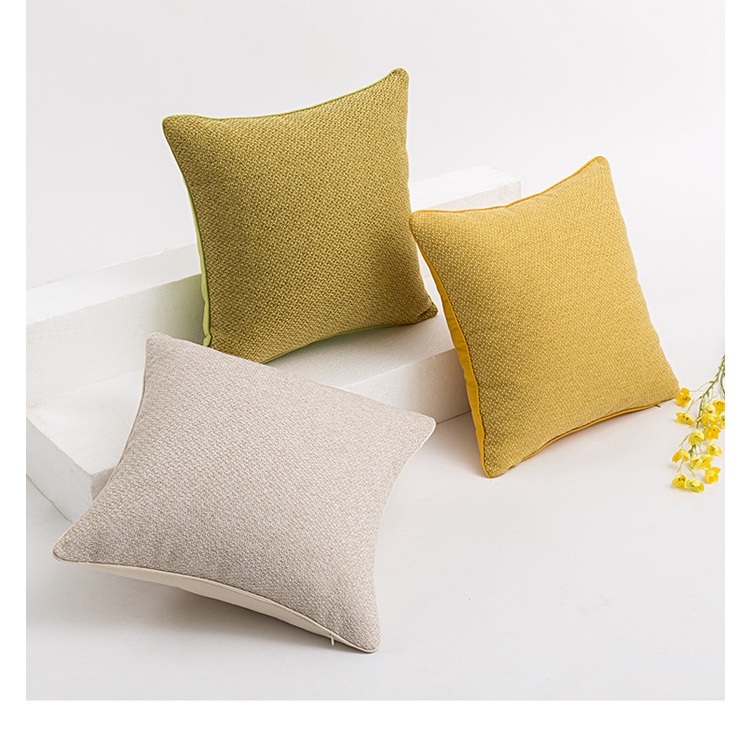 Vỏ Gối Vuông 45x45cm 30x50cm Bằng Cotton Linen Trơn Trang Trí Nhà Cửa