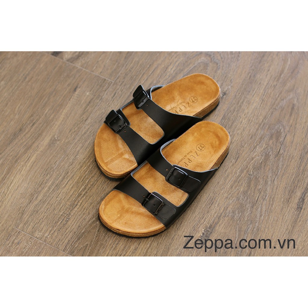 ZEPPA - Gian Hàng Chính Hãng - Dép đế trấu nam & nữ - Màu đen (Size: 35-42) AS