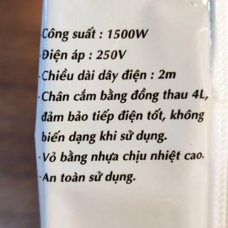 Dây nguồn 2 chấu dùng cho nồi cơm, máy tính, máy đun nước