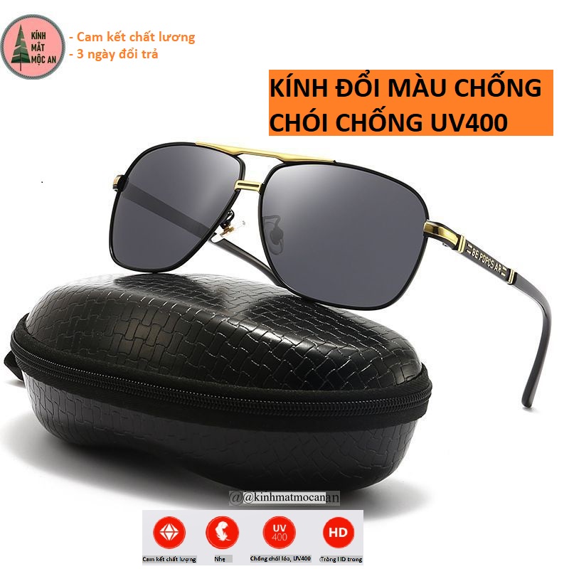 (Đ4) Kính râm nam đẹp 2022 đổi màu khi ra nắng MOCAN, chống chói chống lóa câu cá lái xe