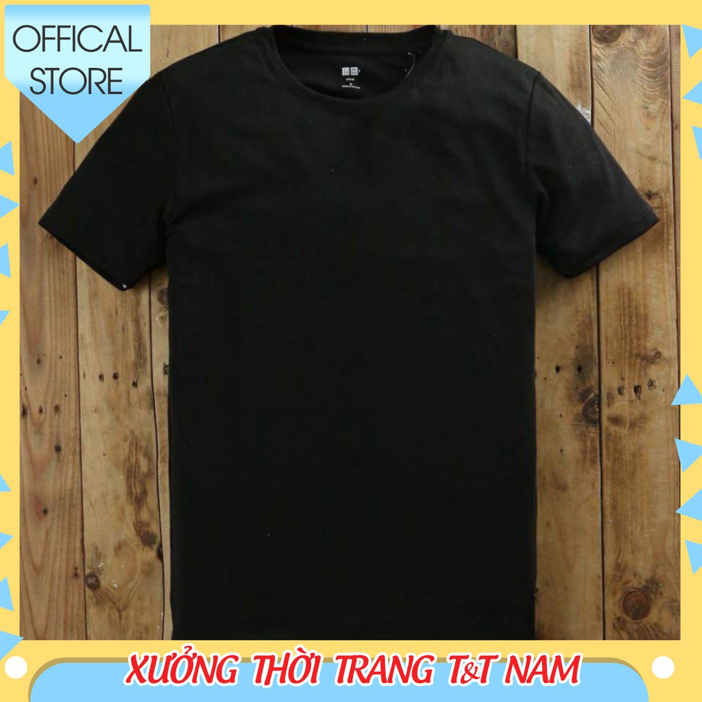 💎[ CAO CẤP ]  Áo thun phông nam tay lỡ unisex form rộng trơn chất cotton cổ tròn đẹp basic màu đen trắng | BigBuy360 - bigbuy360.vn