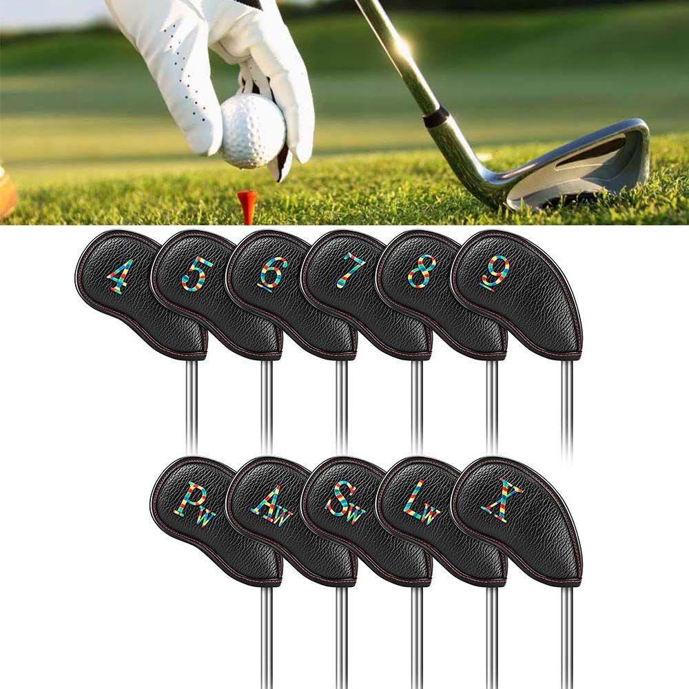 Bộ 11 Vỏ Bọc Bảo Vệ Đầu Gậy Đánh Golf Bằng Sắt Siêu Bền Tiện Dụng