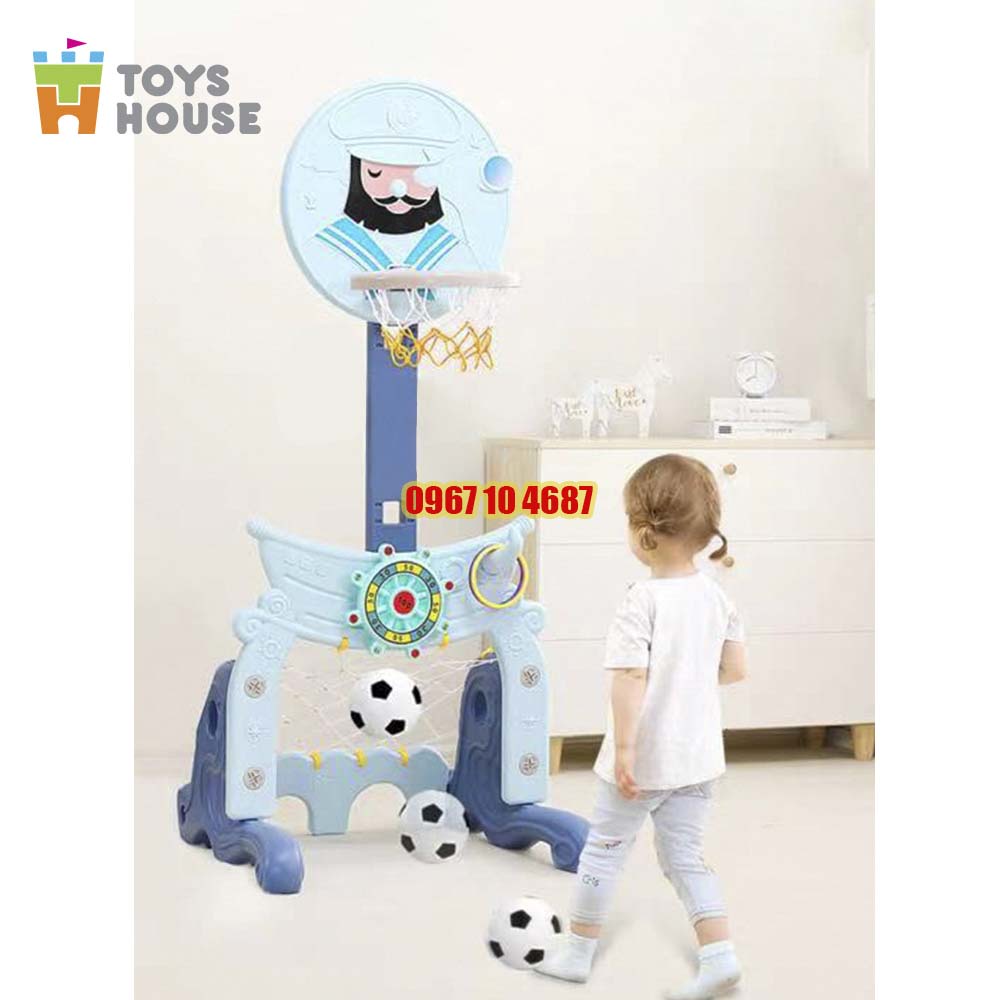 Bộ đồ chơi thể thao đa năng cho bé: Bóng đá, ném vòng, bóng rổ Toys House WM19041, WM19046