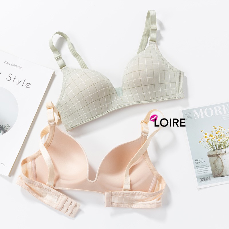 [Mã FAMARAL1 giảm 10K đơn từ 50K] Áo Ngực Kẻ Caro Không Gọng Đệm Mỏng LOIRECHIC BRC02 | BigBuy360 - bigbuy360.vn