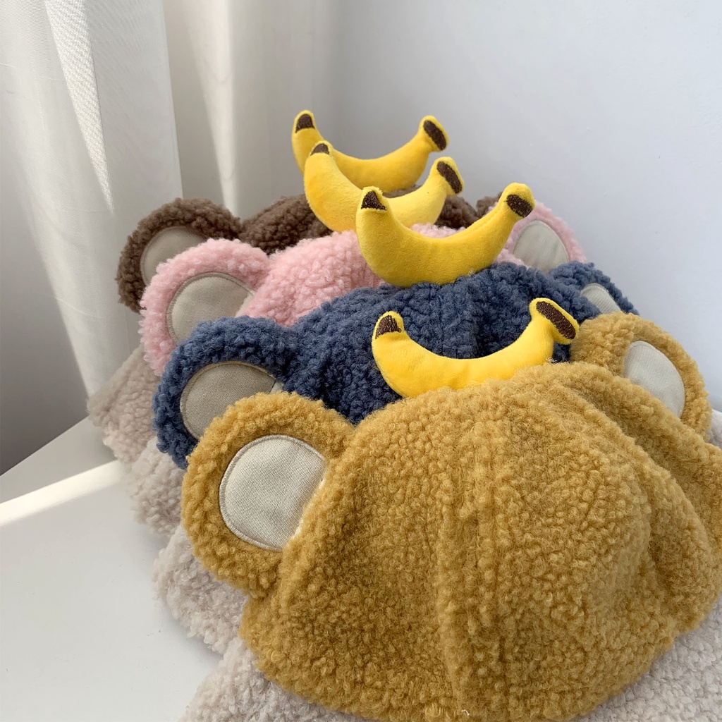 Mũ vành hình quả chuối hoạt hình thời trang cho bé